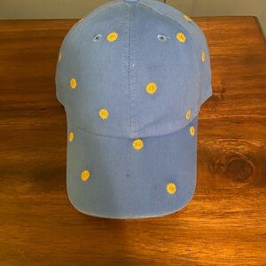 Life Is Good Blue Cap with Sunflowers